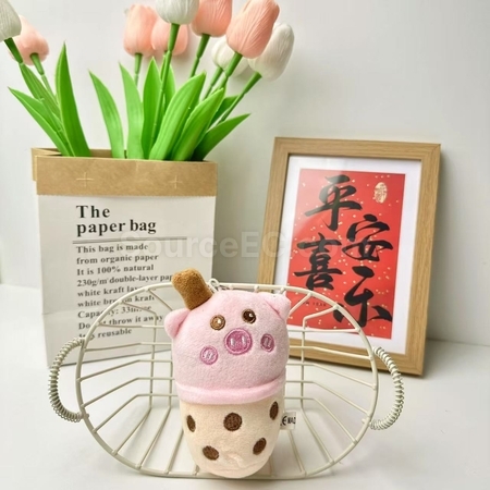 礼品订购奶茶杯毛绒玩具挂件广告