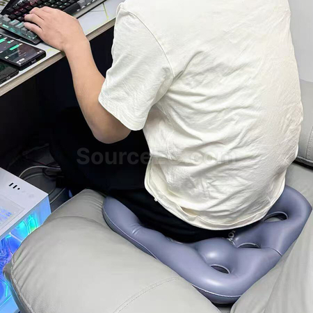 礼品订购便携加厚pvc充气坐垫广告