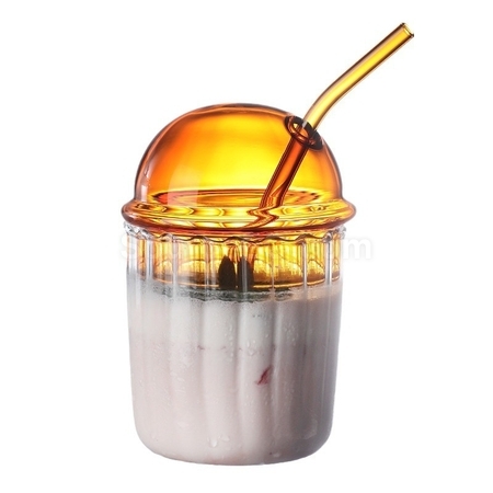 礼品订购玻璃吸管杯广告