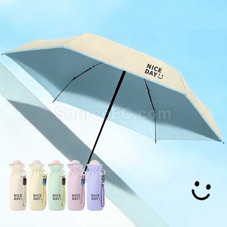 五折彩胶雨伞