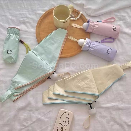 礼品订购五折彩胶雨伞广告