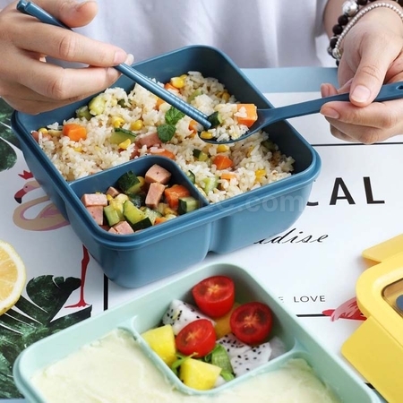 礼品订购便携带餐具饭盒广告