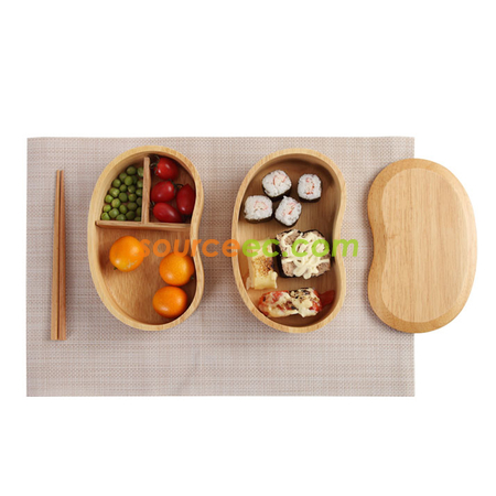 礼品订购实木饭盒广告