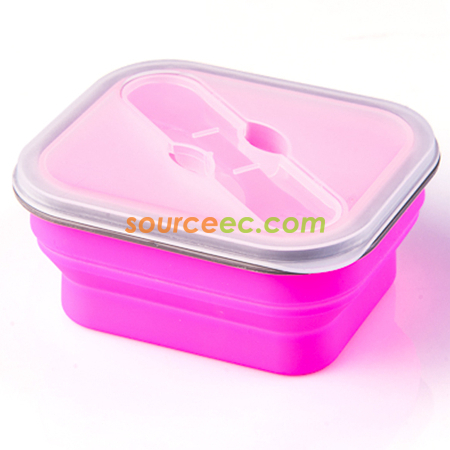 礼品订购折叠便当饭盒广告