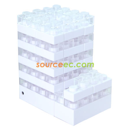 礼品订购Gattola 3合1积木发光笔座/手机座(组合色)广告