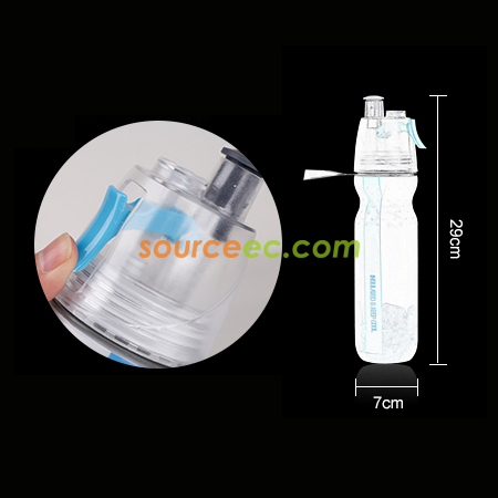 礼品订购500ML喷水运动水樽广告