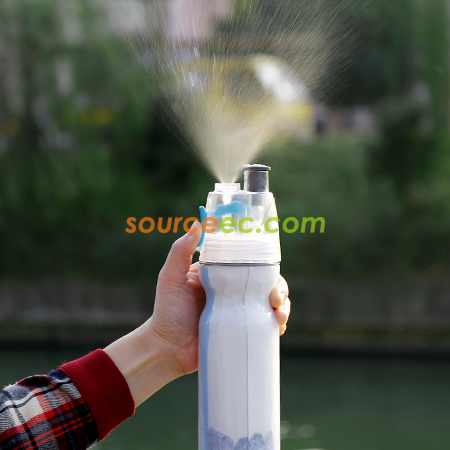 礼品订购500ML喷水运动水樽广告