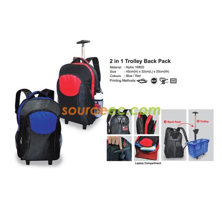 2 in 1 Trolley Back Pack