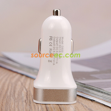 礼品订购USB双口车充广告