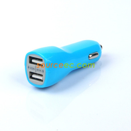 礼品订购USB双口车充广告