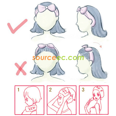 礼品订购化妆束发带广告