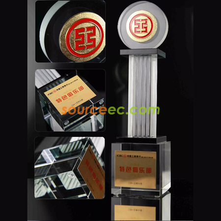 礼品订购水晶座广告