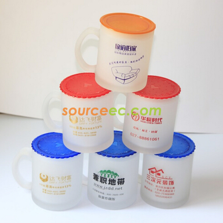 礼品订购340ML加厚广告玻璃杯广告