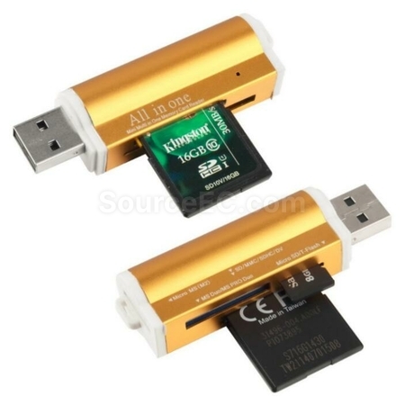 礼品订购铝合金读卡器USB2.0广告
