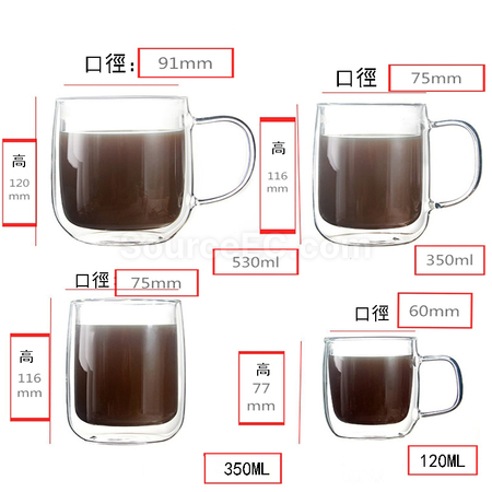 礼品订购双层玻璃杯广告