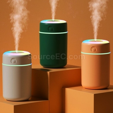 礼品订购简约七彩灯加香薰湿器广告