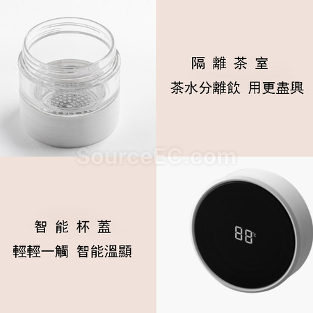 礼品订购便携式茶水分离玻璃杯广告