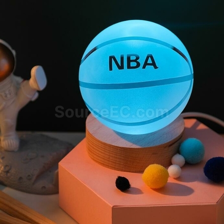 礼品订购3D内雕USB七彩水晶球灯广告