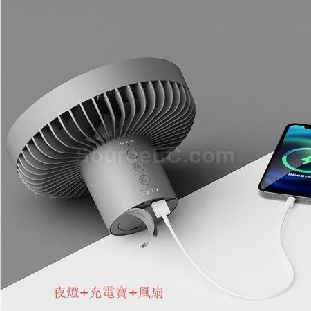 礼品订购USB充电露营便携小吊扇灯广告