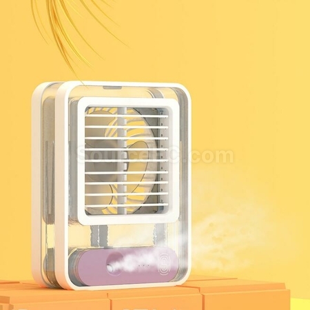 礼品订购透明灯光触摸空调风扇广告