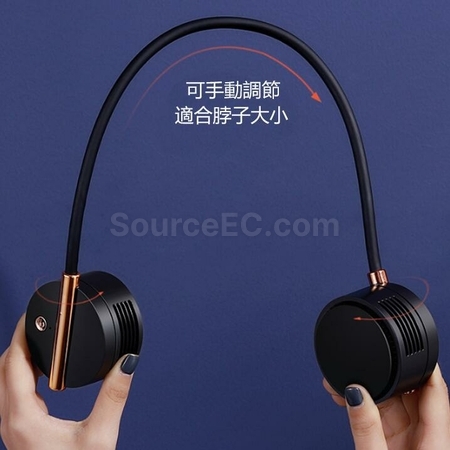 礼品订购挂脖USB手持便携式户外手持风扇广告