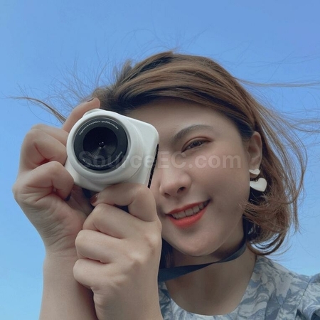 礼品订购复古相机USB便携户外无叶挂脖风扇广告