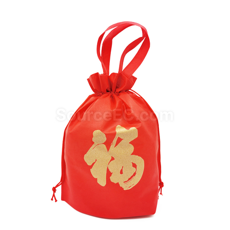 礼品订购无纺布束口袋广告