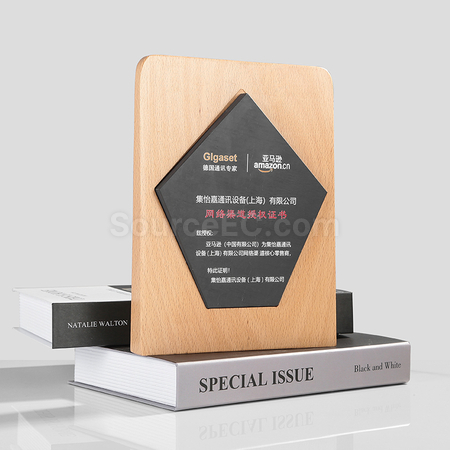 礼品订购实木砚石奖牌广告