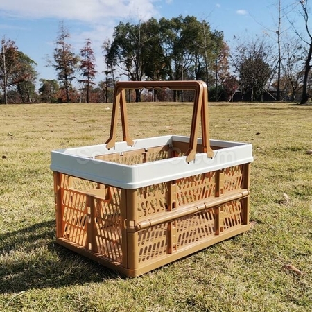 礼品订购折叠野餐购物篮广告