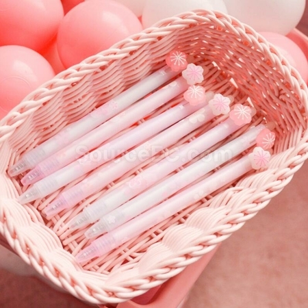 礼品订购樱花中性可擦笔广告