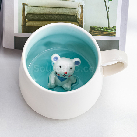 礼品订购3D立体陶瓷杯广告