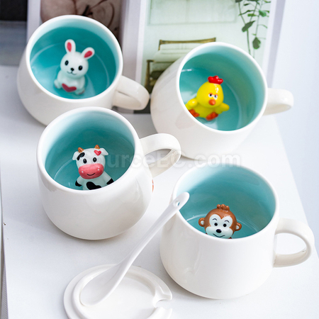 礼品订购3D立体陶瓷杯广告