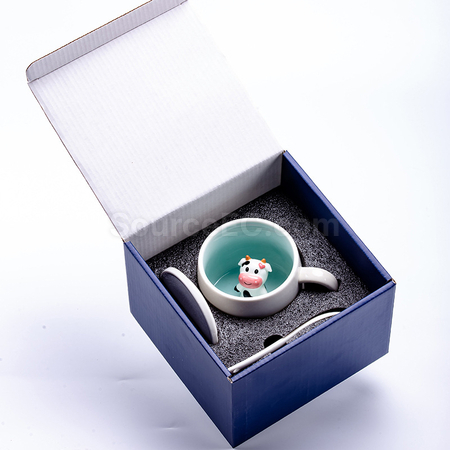 礼品订购3D立体陶瓷杯广告