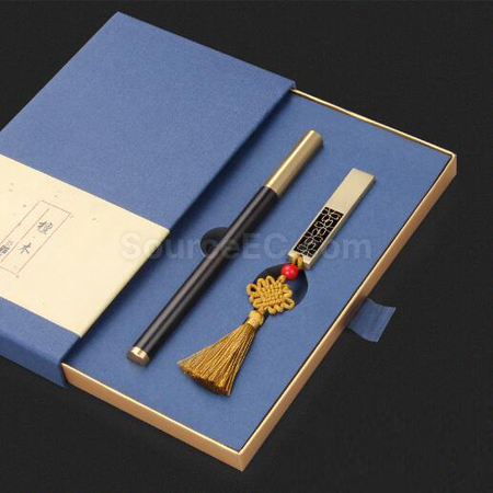 礼品订购商务USB套装两件套广告