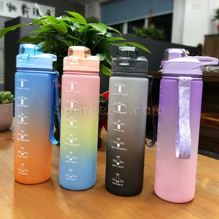 礼品订购运动励志水樽1000ml广告
