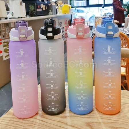 礼品订购运动励志水樽1000ml广告