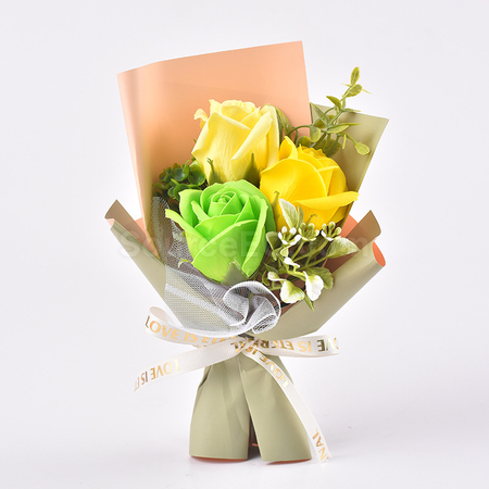 礼品订购香皂花束广告