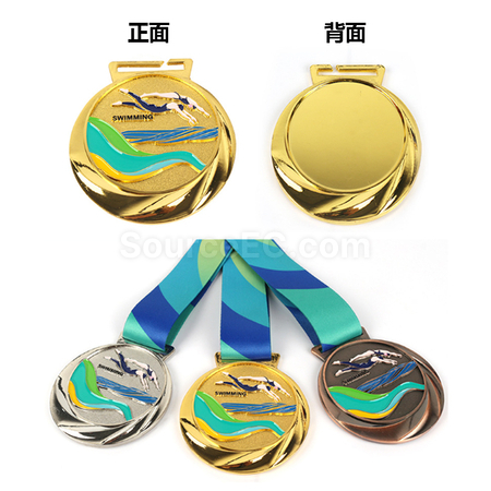 礼品订购游泳奖牌广告
