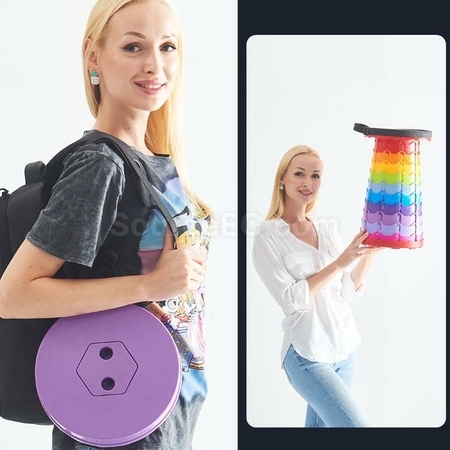 礼品订购便携式简易伸缩凳广告