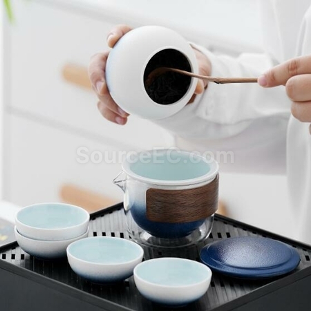 礼品订购茶具套装广告