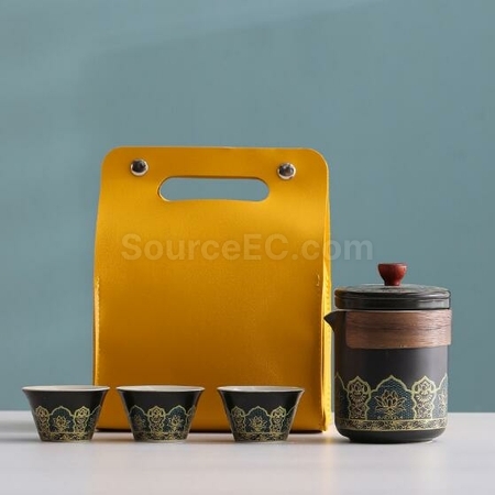 礼品订购茶具套装广告