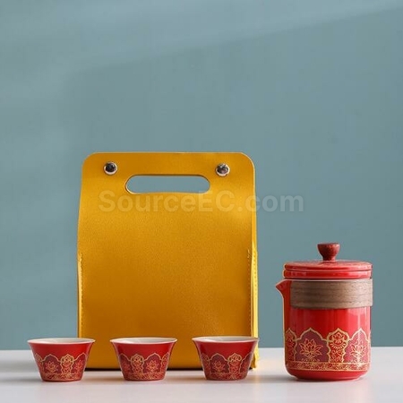 礼品订购茶具套装广告