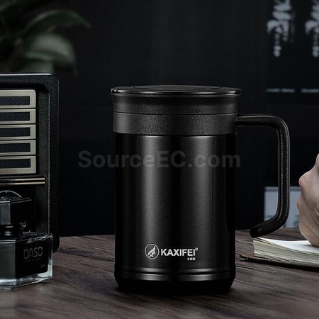 礼品订购带茶隔保温杯广告
