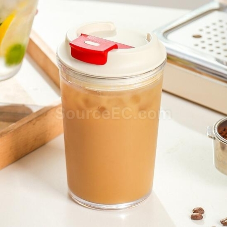 礼品订购430ML塑料咖啡杯广告