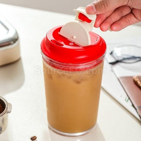 礼品订购430ML塑料咖啡杯广告