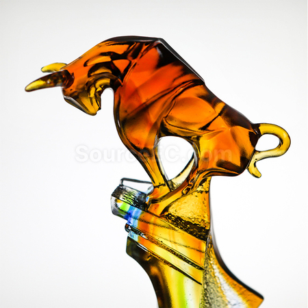 礼品订购琉璃水晶座广告