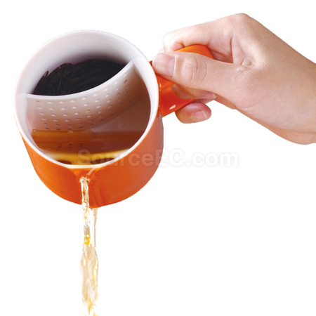 礼品订购马卡龙泡茶陶瓷杯广告