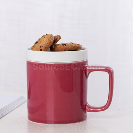 礼品订购马卡龙泡茶陶瓷杯广告