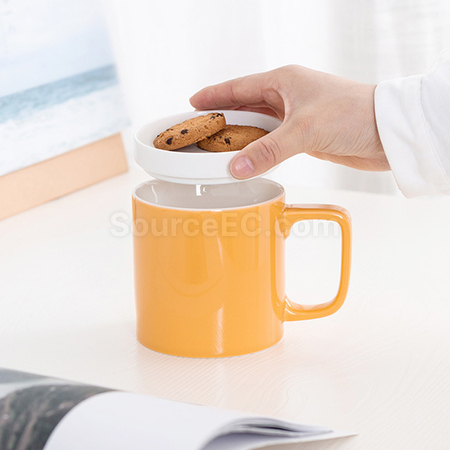 礼品订购马卡龙泡茶陶瓷杯广告