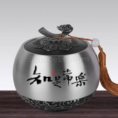 礼品订购锡罐纯锡茶叶罐广告
